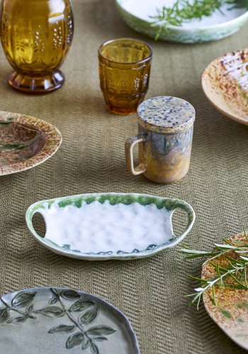 CREATIVE COLLECTION Prim serveringsfat, grnn, steinty