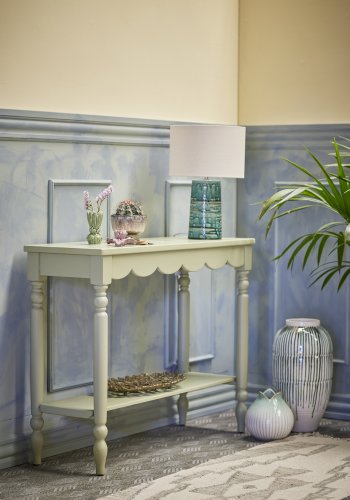 CREATIVE COLLECTION Salla Konsolentisch, Grün, Kiefer (L106xH81xB36 cm)