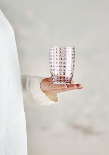 BLOOMINGVILLE Brinley Trinkglas, Braun, Glas (D7,5xH11 cm, 4er Set)