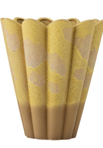 CREATIVE COLLECTION Penn Vase, Gelb, Steingut (T25,5xH29 cm)