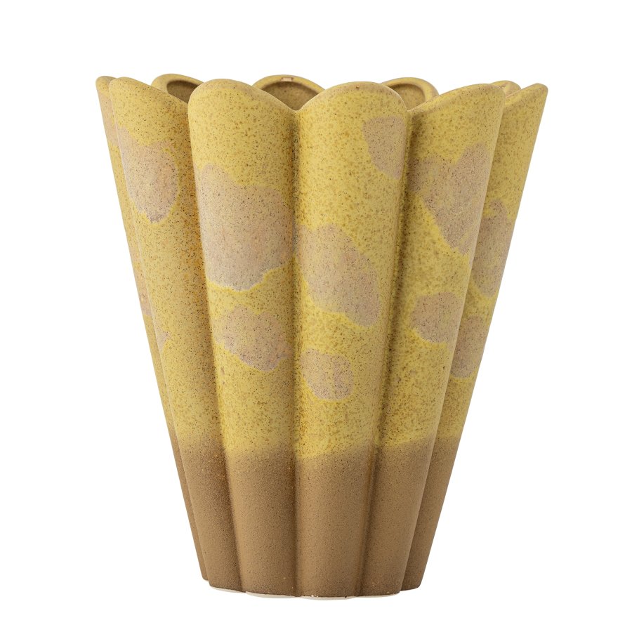 CREATIVE COLLECTION Penn Vase, Gelb, Steingut (T25,5xH29 cm)