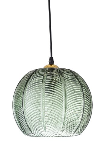 BLOOMINGVILLE Adar Pendelleuchte, Grün, Glas, D22xH20 cm