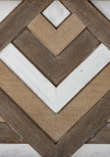 CREATIVE COLLECTION Lunna Wanddekoration, rechteckig - braunes MDF (122x33)