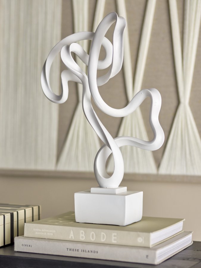 BLOOMINGVILLE Arista-skulptur - hvit harpiks