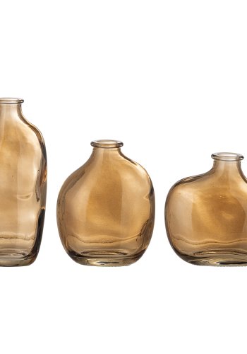 BLOOMINGVILLE Tilia-vase, brun, glass