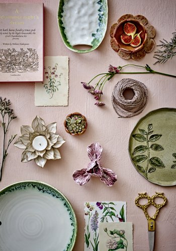 CREATIVE COLLECTION Prim serveringsfat, grnn, steinty