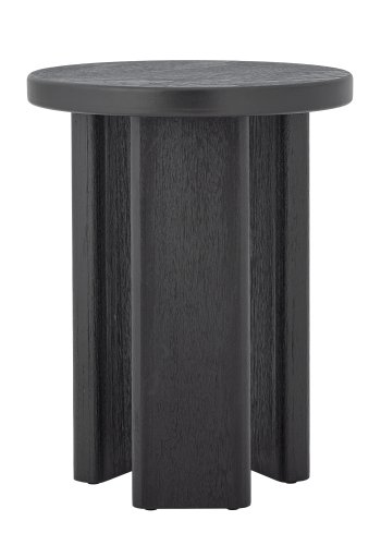 BLOOMINGVILLE Mimola sidebord, rund - sort fyrretr (D40xH50)