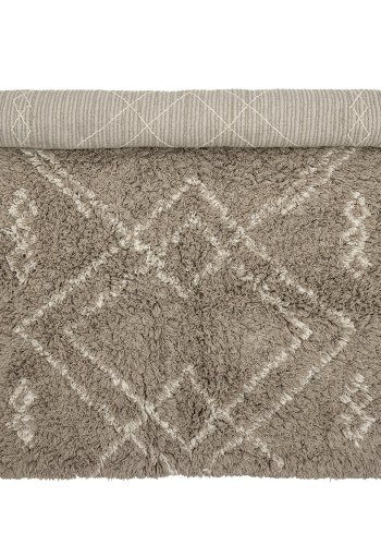 BLOOMINGVILLE Edea Teppich, rechteckig - braune Baumwolle (150x90)