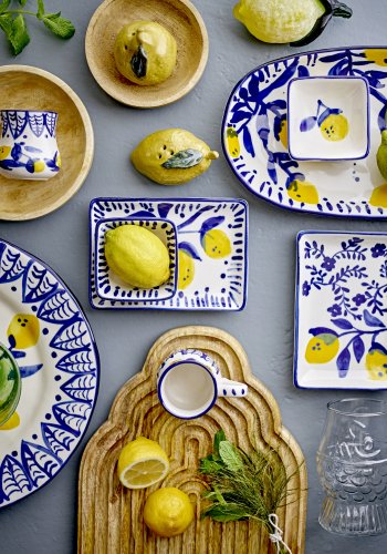 CREATIVE COLLECTION Maxima serveringsfat, bl, steinty