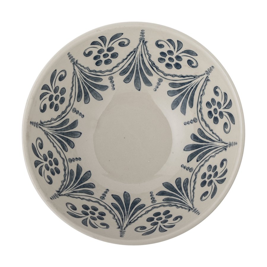 BLOOMINGVILLE Heikki Schüssel, Blau, Steingut, D26,5xH11 cm