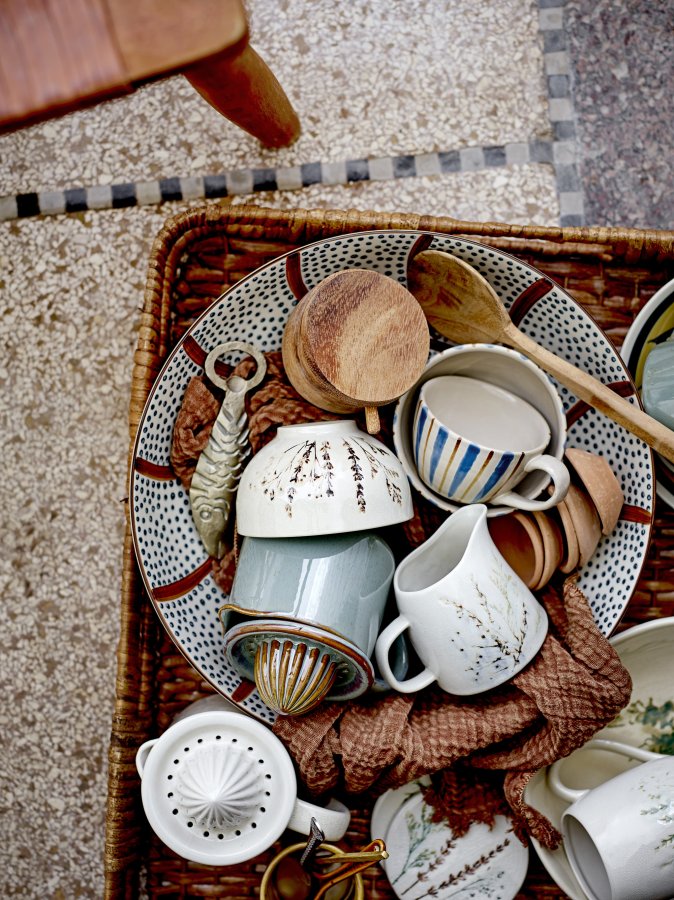 BLOOMINGVILLE Heikki skl, brun, steinty, D32xH9 cm