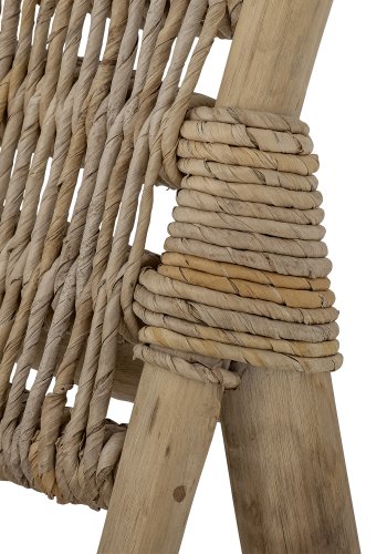 BLOOMINGVILLE Ruthy lenestol - naturlige bananblader og teak