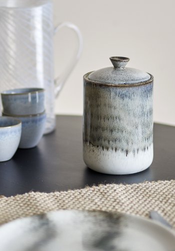 BLOOMINGVILLE Paula Jar, Grau, Steingut