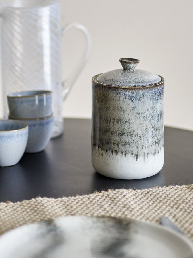 BLOOMINGVILLE Paula Jar, Grau, Steingut