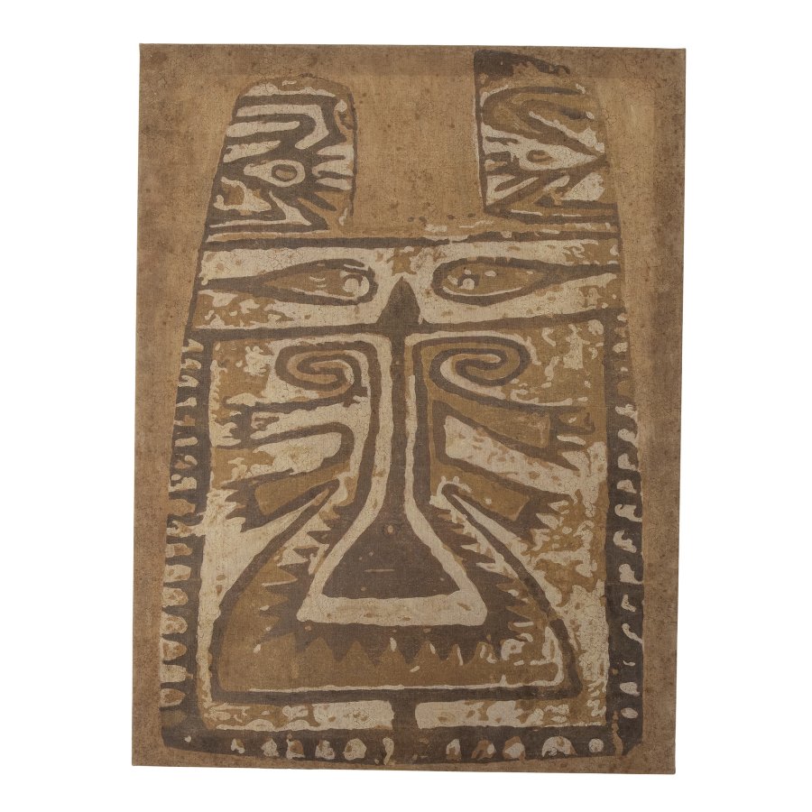 CREATIVE COLLECTION Rossaio-Gemälde, rechteckig – braune Leinwand (80 x 60)