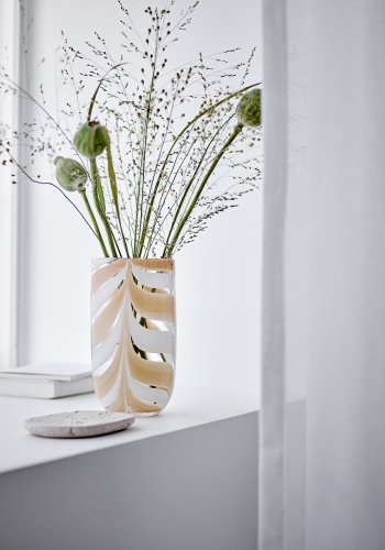 BLOOMINGVILLE Taven vase, oransje, glass