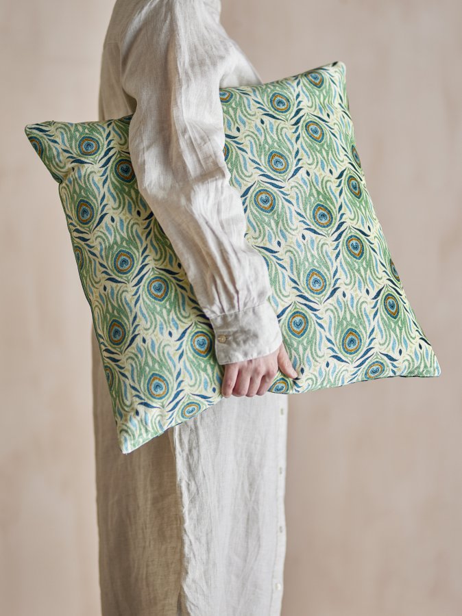 CREATIVE COLLECTION Adia Kissen, Grün, Viskose (L50xB50 cm)