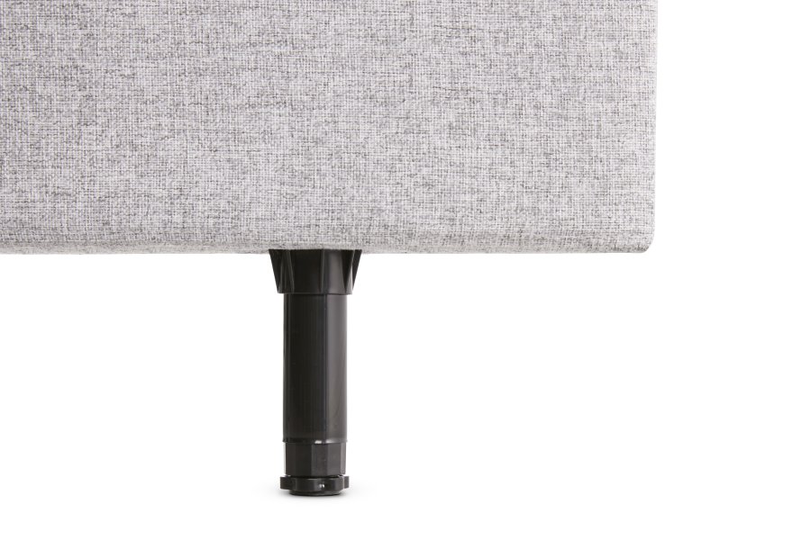 Vanlig sengegavl, hydejusterbar - antilope beige polyesterstoff (L:140) 