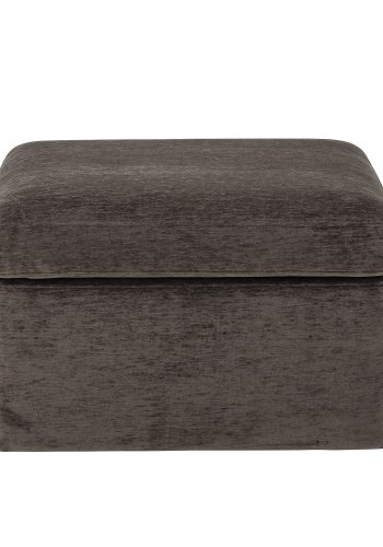 BLOOMINGVILLE Lanna puf, kvadratisk - brun polyester fljl (70x70)