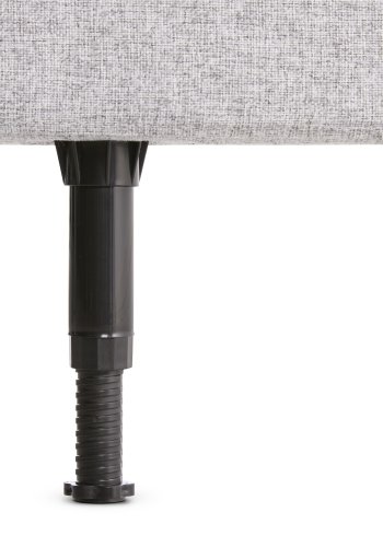  Stripe hodegavl, hydejusterbar - lys gr polyesterstoff (L:120)