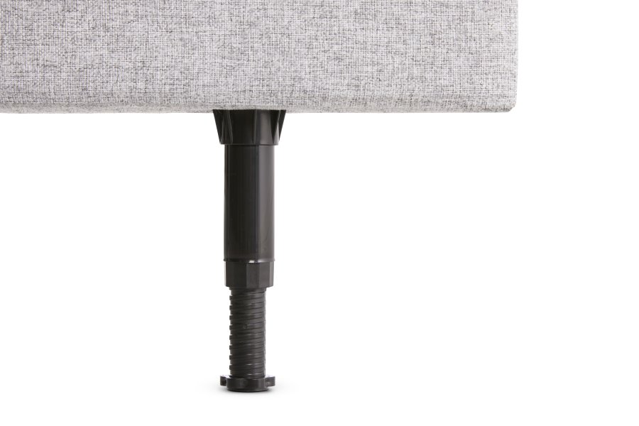  Stripe hodegavl, hydejusterbar - lys gr polyesterstoff (L:120)