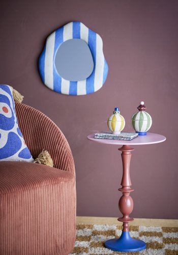 BLOOMINGVILLE Annan Beistelltisch, Rot, Aluminium (D37,5xH52 cm)