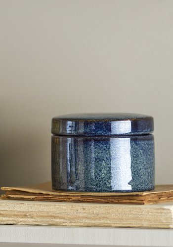 CREATIVE COLLECTION Khai-Glas, Blau, Steingut