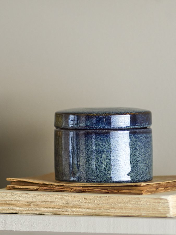 CREATIVE COLLECTION Khai-Glas, Blau, Steingut