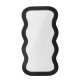 BLOOMINGVILLE Parker Wandspiegel, organisch – Spiegelglas und schwarzes MDF (100x52)