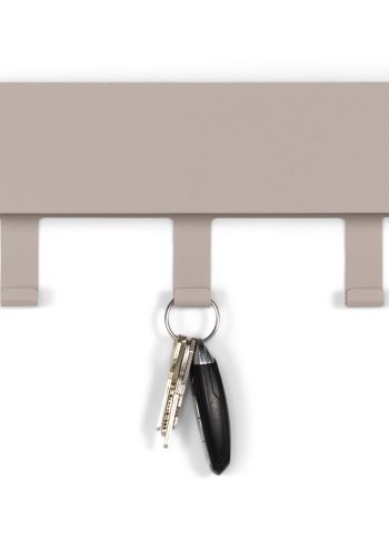 SPINDER DESIGN Dax Play 3 klesstativ, m. 3 kroker og hylle - silkeaktig taupe stl