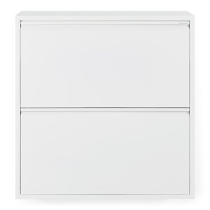 SPINDER DESIGN Billy 2 skoskab, m. 2 lger - hvid stl