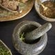 BLOOMINGVILLE Arazo Morter & Pestle, Grnn, Marmor (M: D12,5xH9 cm, P: D3xH12,5 cm)