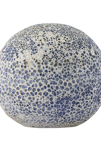 BLOOMINGVILLE Reese Dekokugel für draußen, rund - blau terrakotta (25)