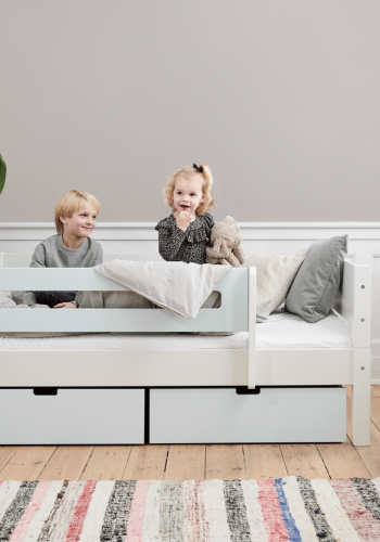 Manis-H Mimer Enkels�ng med designs�nggrind och l�dor - 160 cm - 90x160