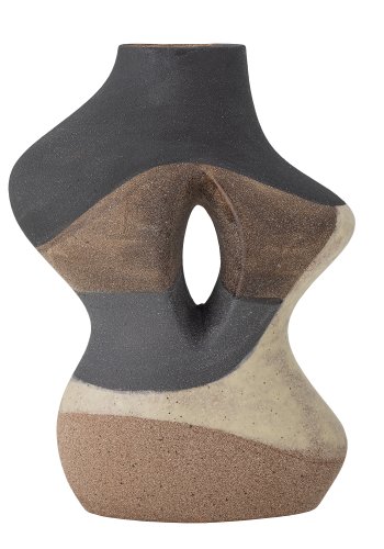 BLOOMINGVILLE Vica Vase, Brun, Steinty