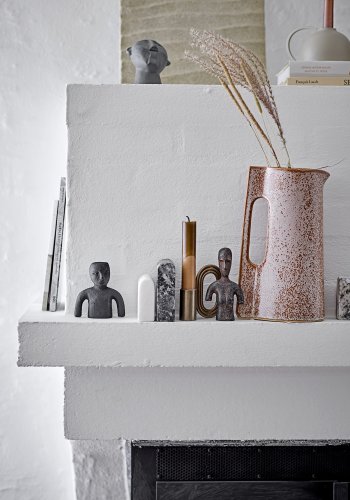 BLOOMINGVILLE Dip Dye stearinlys, brune, parafin, sett med 4, D2,2xH25 cm