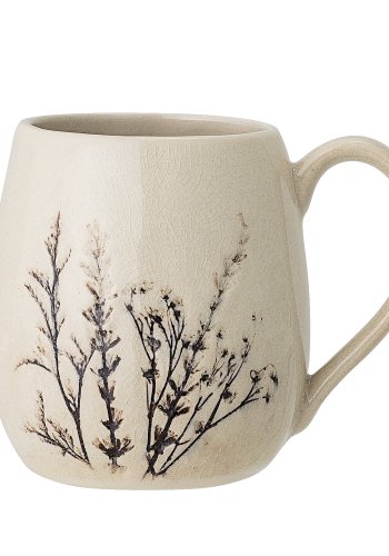 BLOOMINGVILLE Bea Becher, Natur, Steingut, D10xH10,5 cm