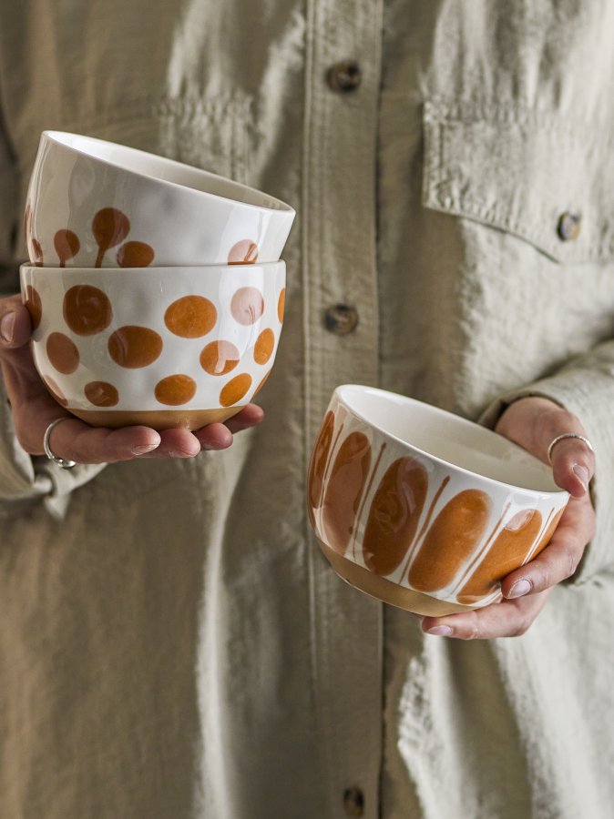 CREATIVE COLLECTION Linora Schssel, Braun, Steingut