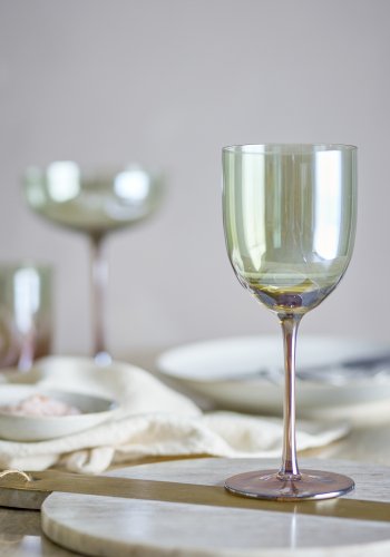 BLOOMINGVILLE Aston Weinglas, Bronze, Glas (D8xH21,5 cm, 4er-Set)