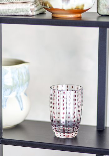 BLOOMINGVILLE Brinley Trinkglas, Braun, Glas (D7,5xH11 cm, 4er Set)