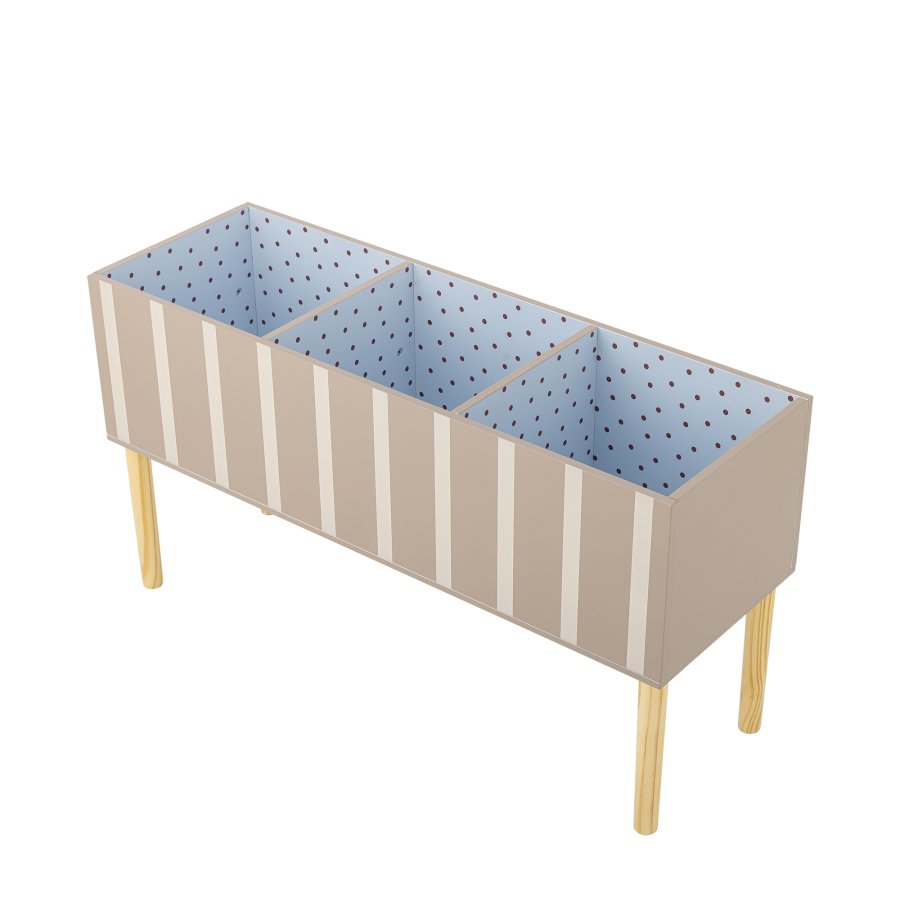 BLOOMINGVILLE MINI Salam Bücherregal, Braun, FSC®100%, MDF (L90xH50xB30 cm)