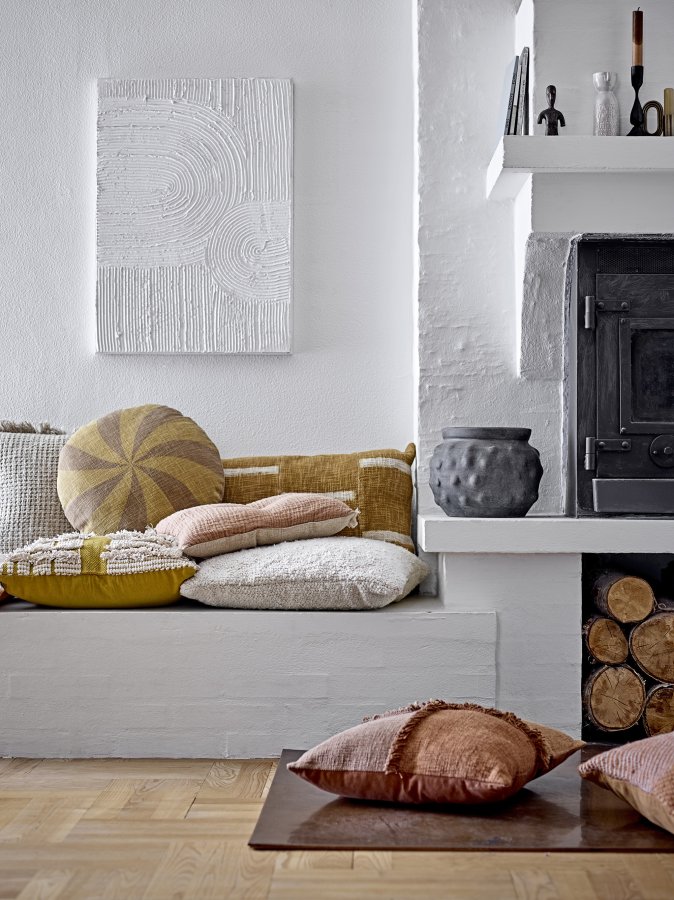 BLOOMINGVILLE Dip Dye stearinlys, brune, parafin, sett med 4, D2,2xH25 cm