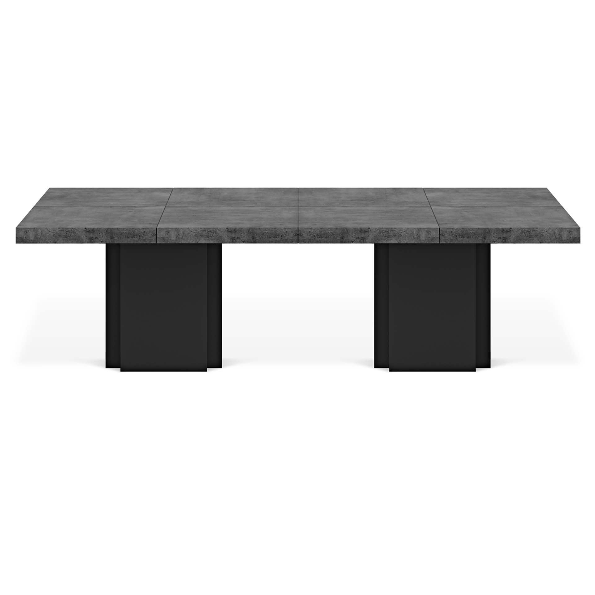 TEMAHOME Dusk Matbord - Betonglook/Svart, 302x150 cm
