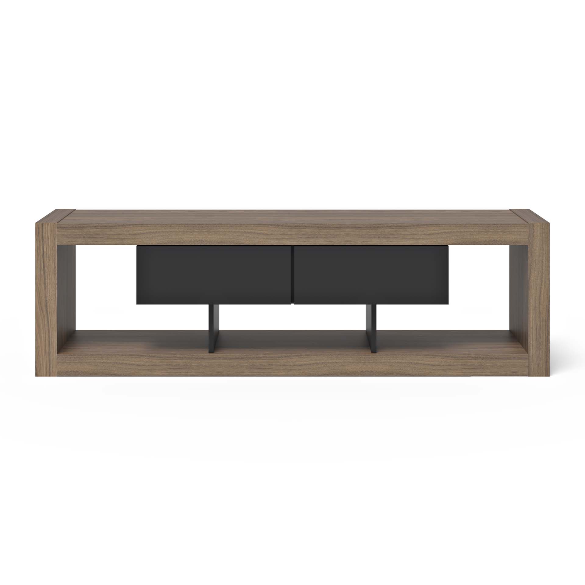 TEMAHOME Nara TV-bänk 175 Low - Valnöt/Svart - 175 cm