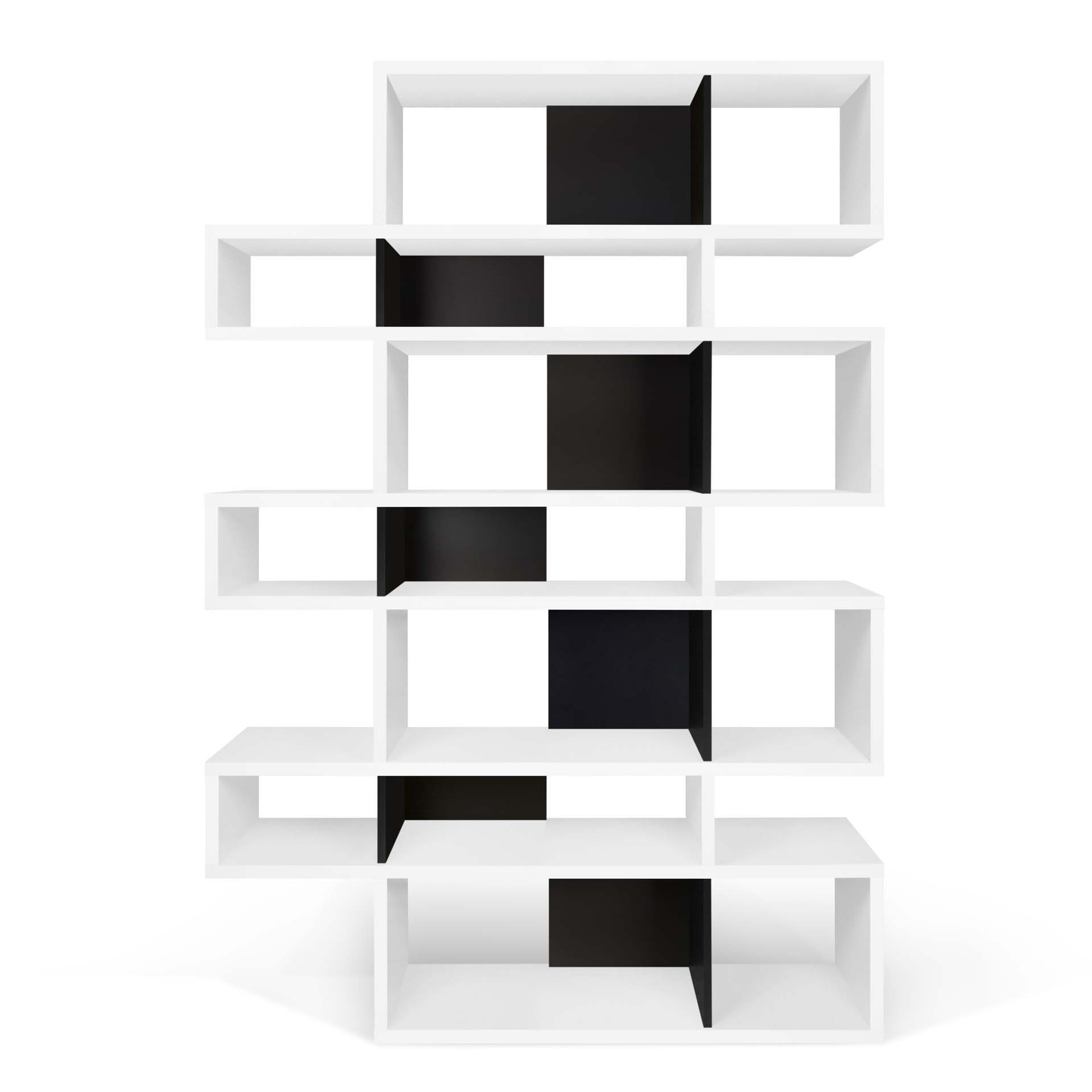 TEMAHOME London Bokhylla 003 - Vit/Svart - 156x220 cm