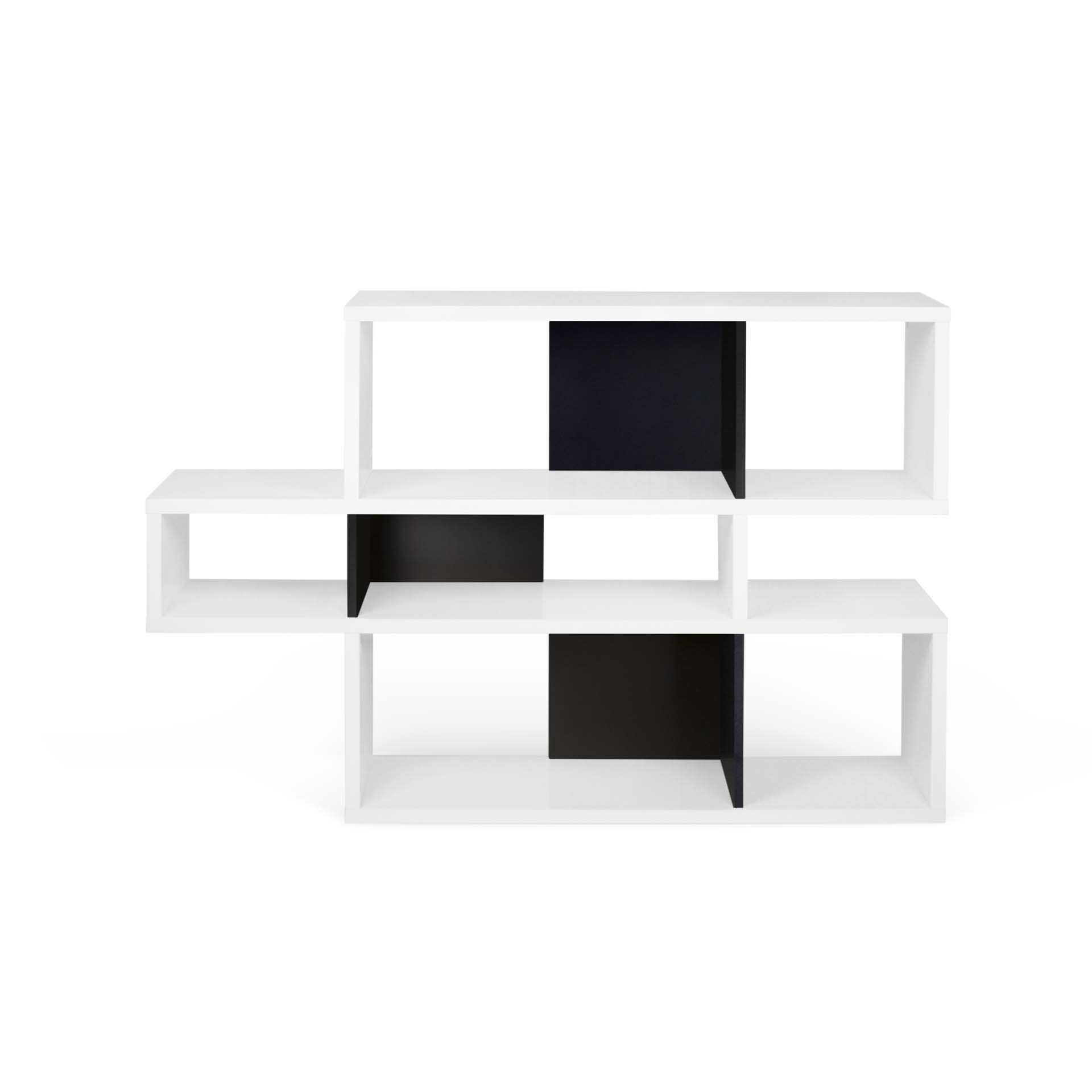 TEMAHOME London Bokhylla 001 - Vit/Svart - 156x34x100 cm