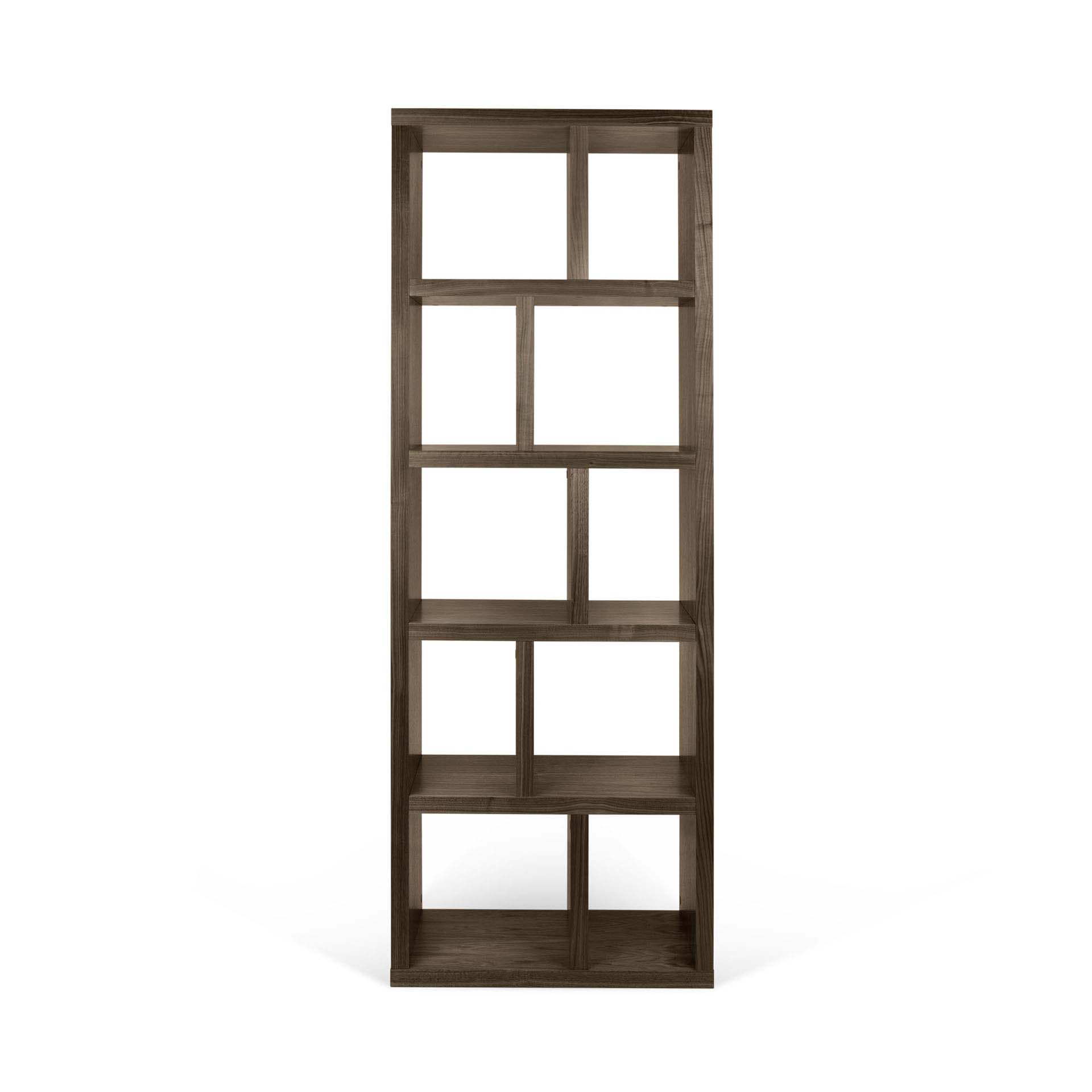 TEMAHOME Berlin Bokhylla - Valnötsfaner, 5 hyllor, 70 cm