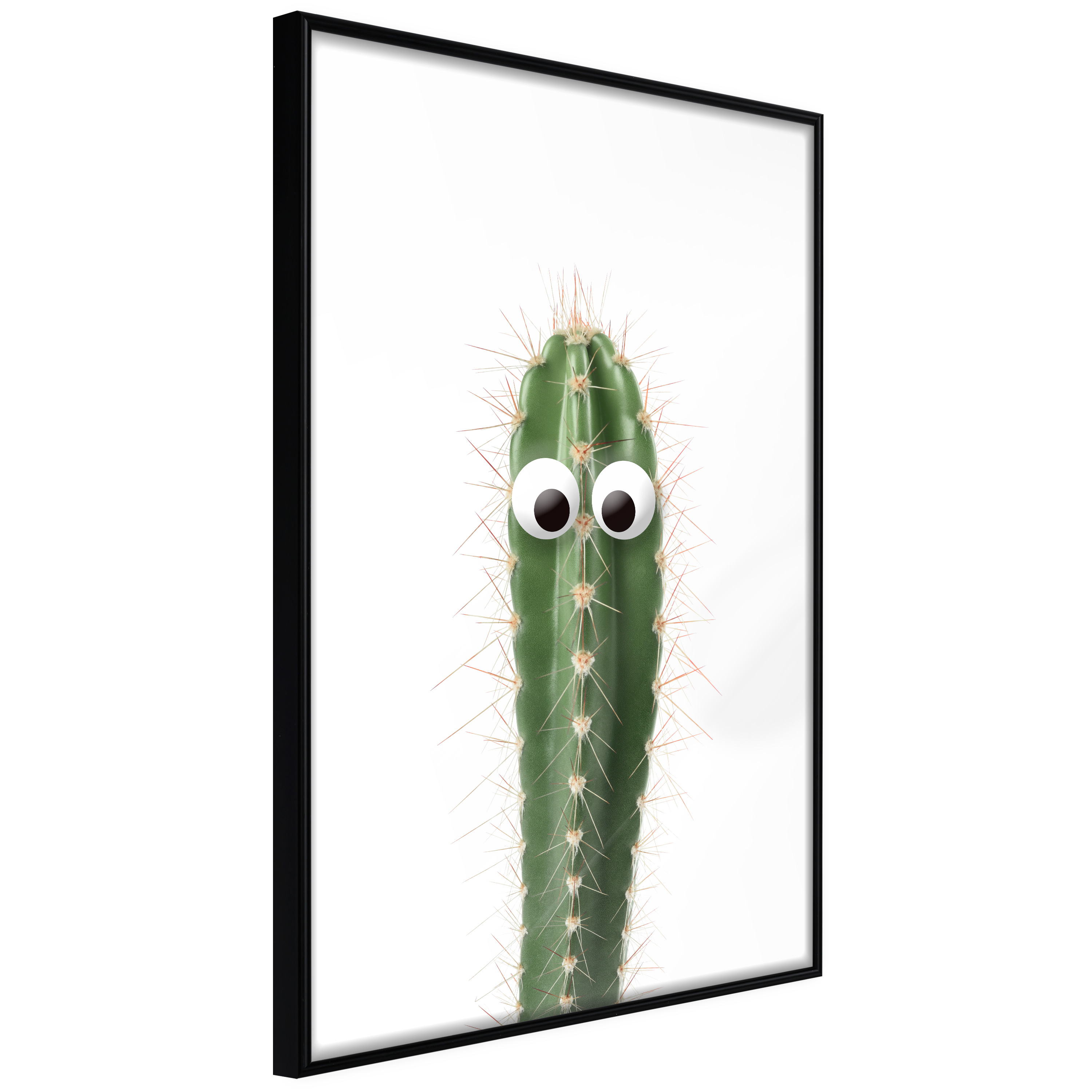 ARTGEIST Plakat med ramme - Funny Cactus I Sort 30x45 thumbnail