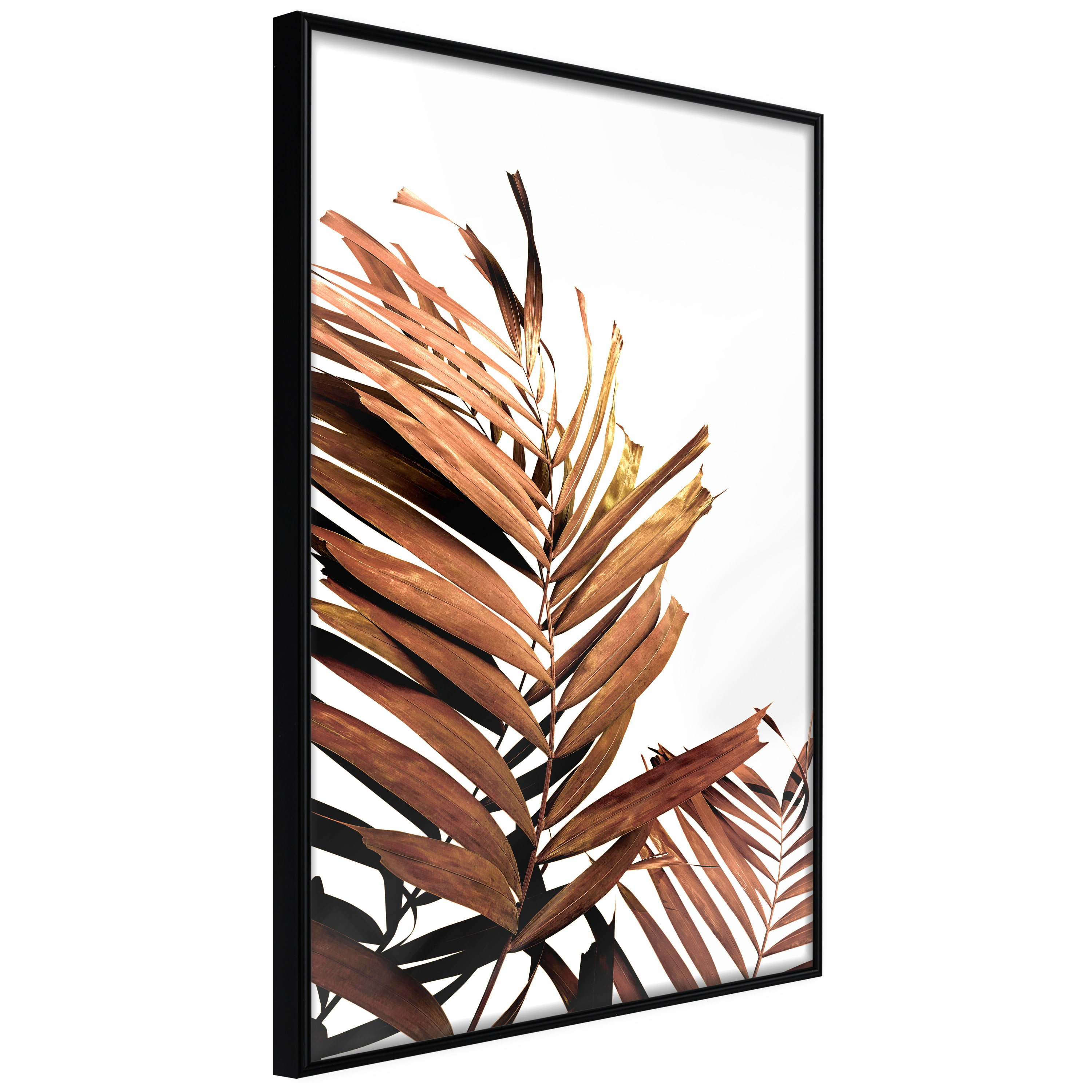 ARTGEIST Plakat med ramme - Copper Palm Sort 20x30