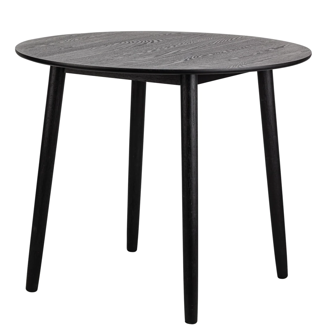 NORDLYS Tradition spisebord, rund - sort fyrretræ (Ø90)